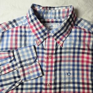 Southern Tide Shirt  Button Down‎ Long Sleeve Mens Size Small Check Classic Fit